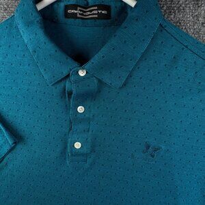 Carnoustie Kapalua Club Polo Shirt Men XL Hawaii Geometric Blue Green Cotton